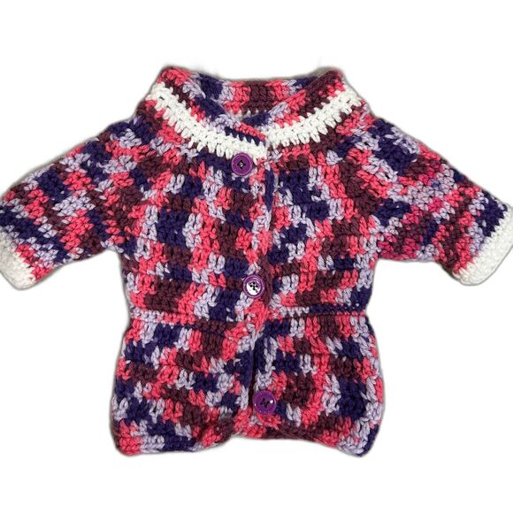 Handknit Baby Sweater and Hat - Picture 2 of 4